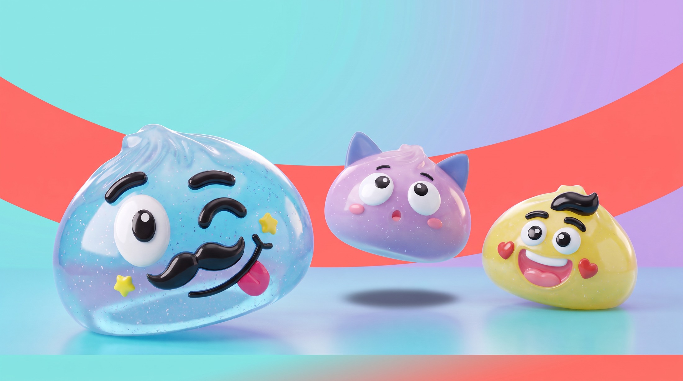 Mr Dumpling character trio